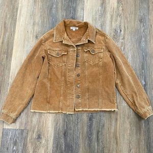 Wild Honey Corduroy Shacket Size Small Brown